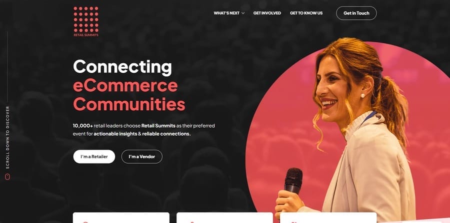 Retail Summits website screenshot