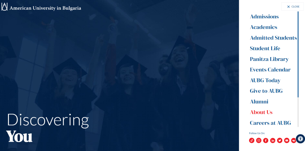 website navigation AUIB