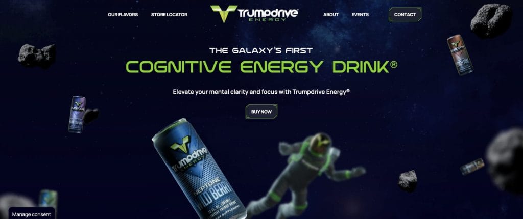Trumpdrive Energy website screenshot​