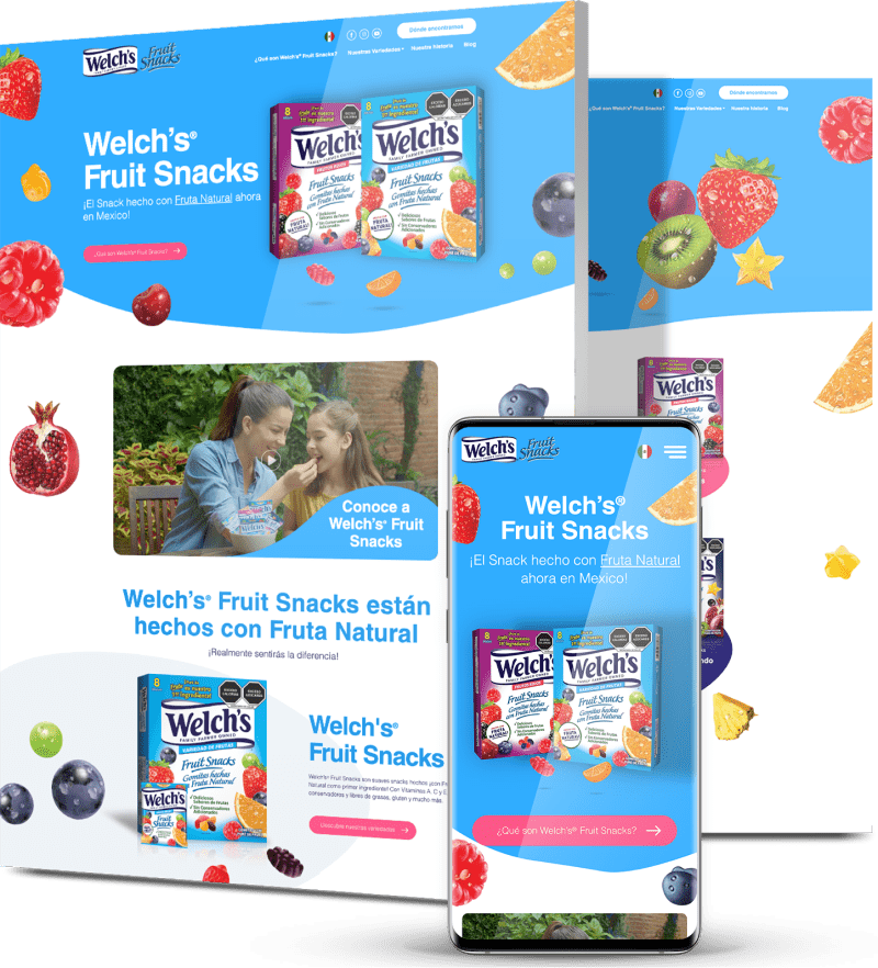 Welch's Fruit Snacks promotional website