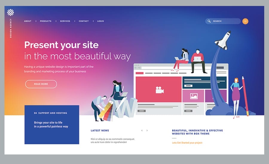 High-fidelity wireframe