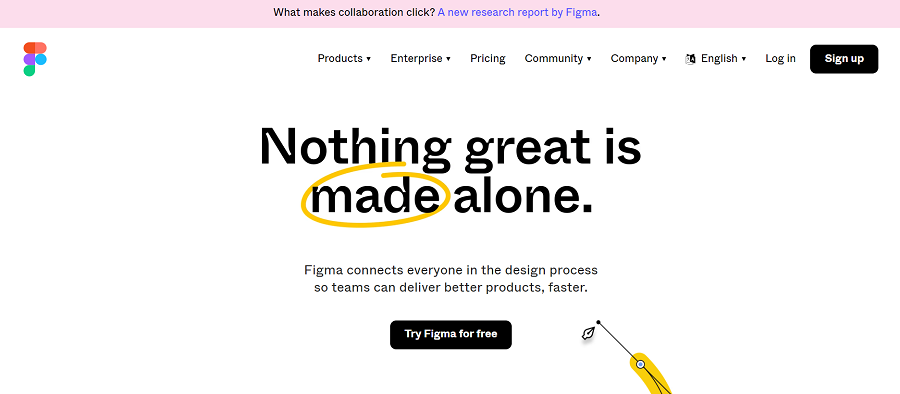 Figma homepage