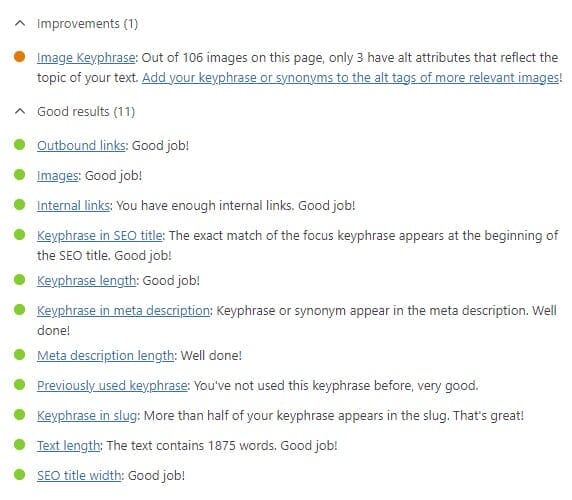 Yoast SEO plugin