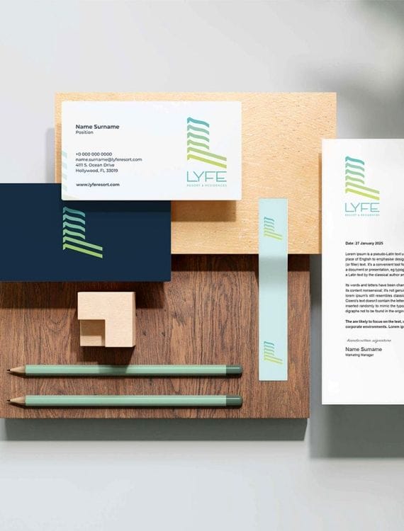 Lyfe's branding materials