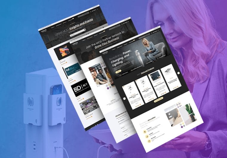 MOD homepage portfolio