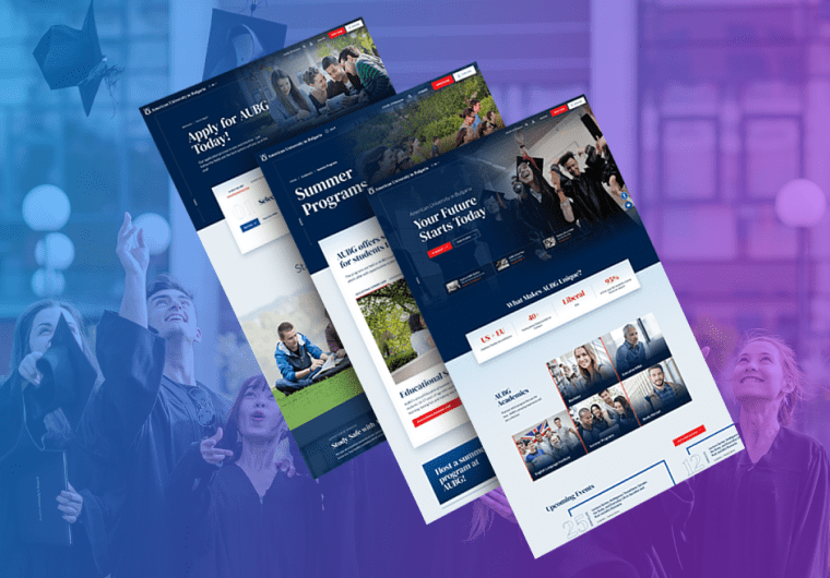 aubg homepage portfolio