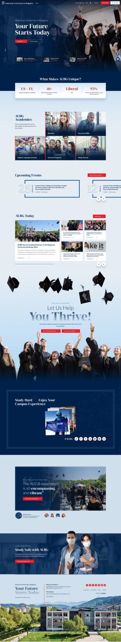 Reimagining AUBG’s Website To Boost Applications