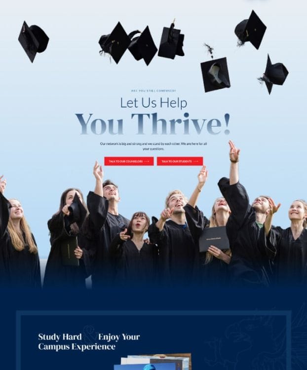 AUBG's website design