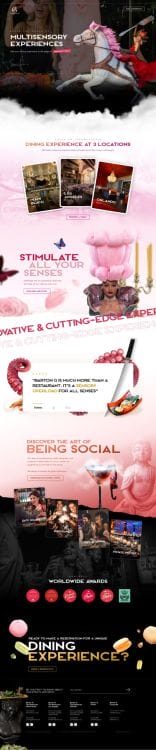 Barton G's website design