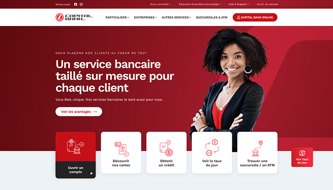 Finance & Banking Web Design 59 Capital Bank website screenshot
