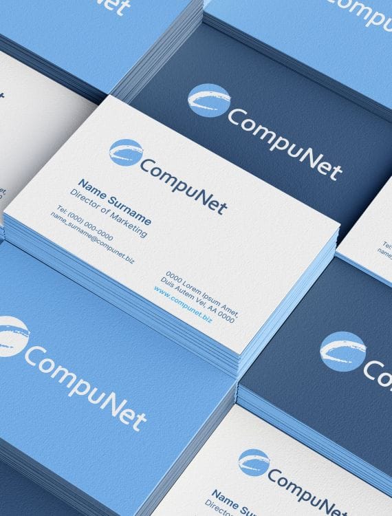 CompuNet's branding materials