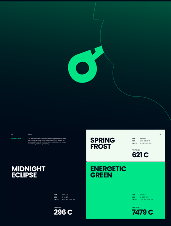 Duoz's branding materials