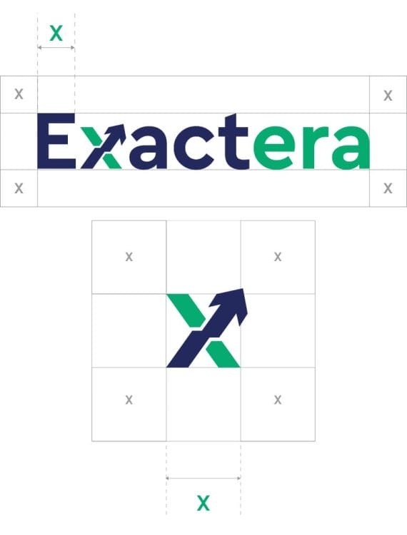 Exactera's branding materials
