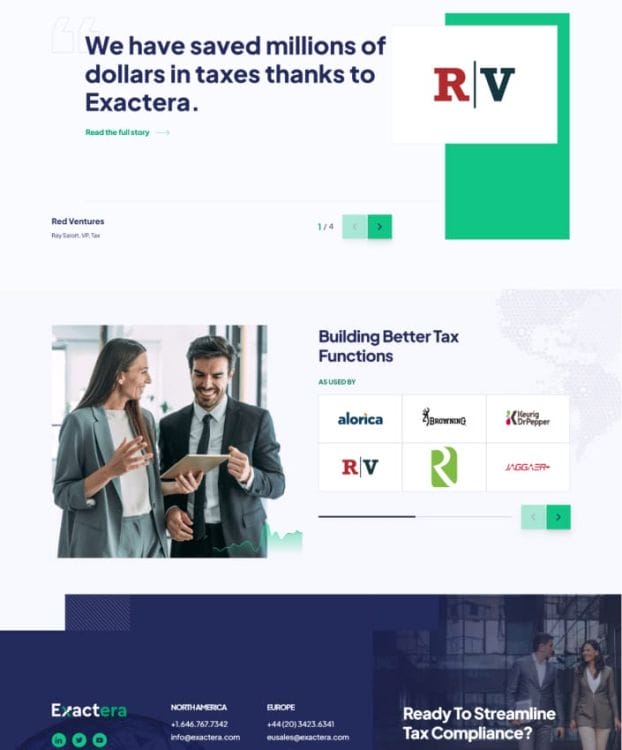 Exactera's case study materials