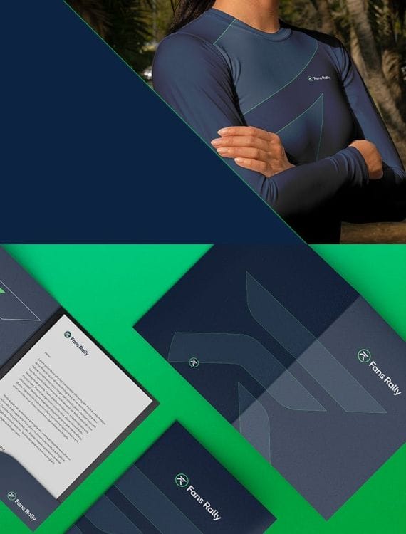 Fans Rally's branding materials