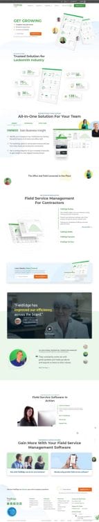 FieldEdge's website design