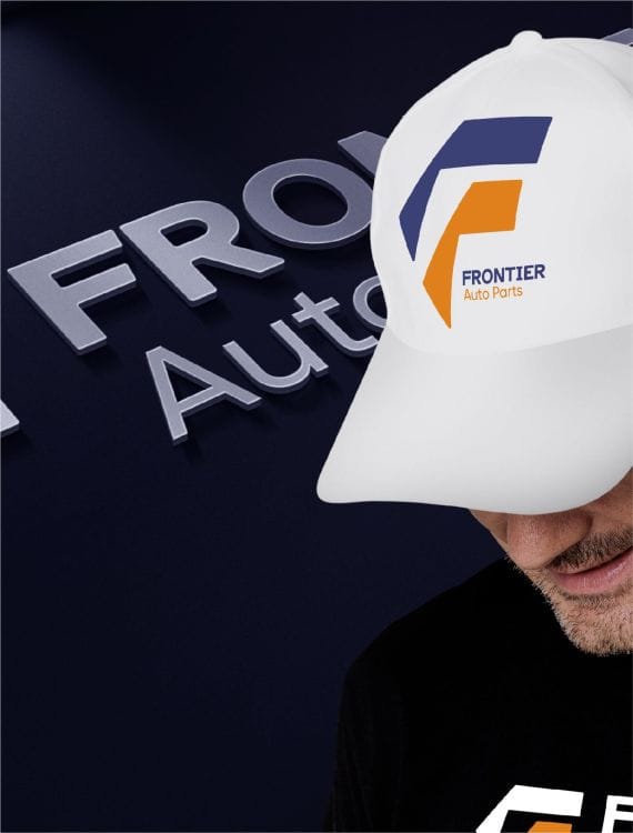 Frontier Auto Parts' branding materials