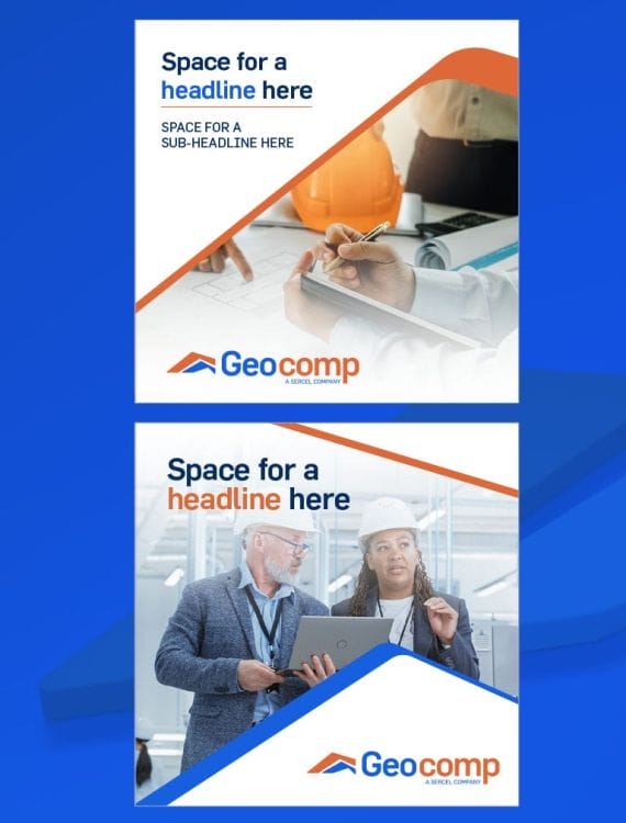 Geocomp's branding materials