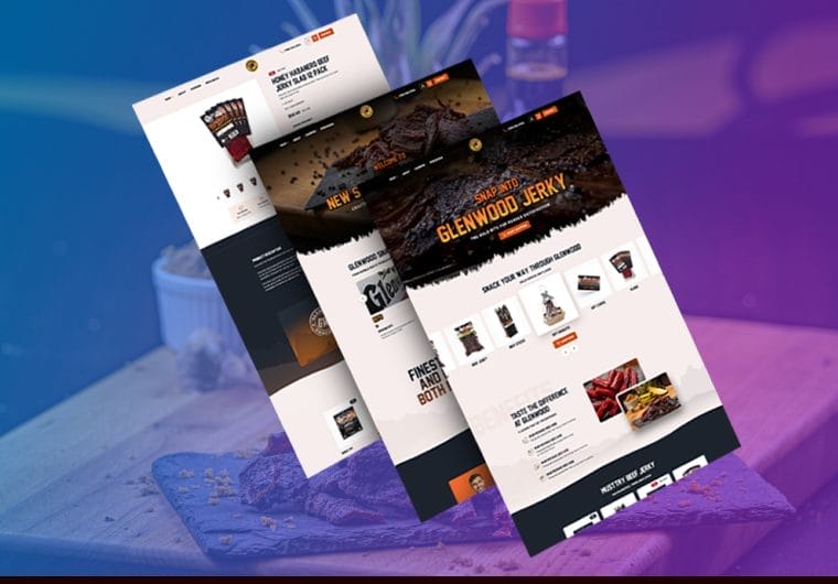 glenwood jerky homepage portfolio