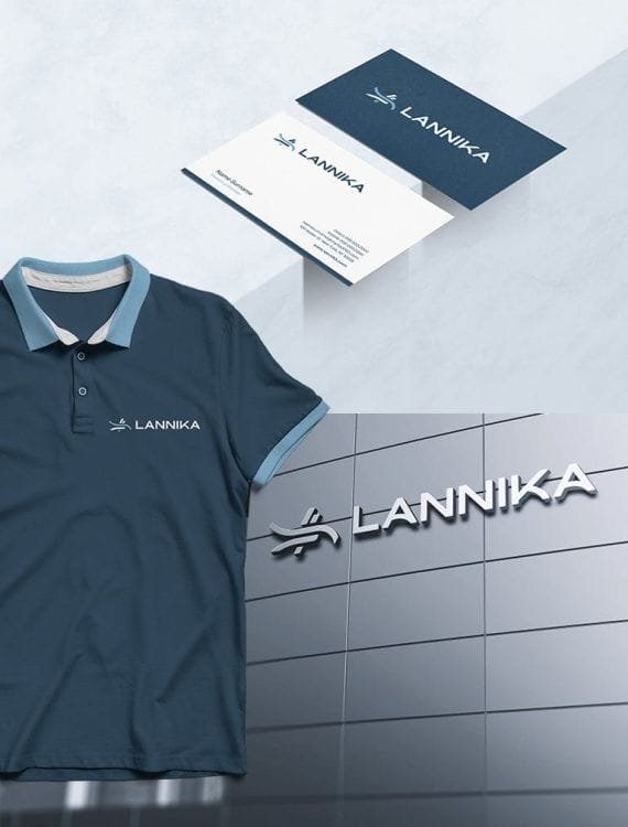 Lannika Yacht's branding materials