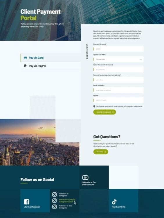 LawSB's website design