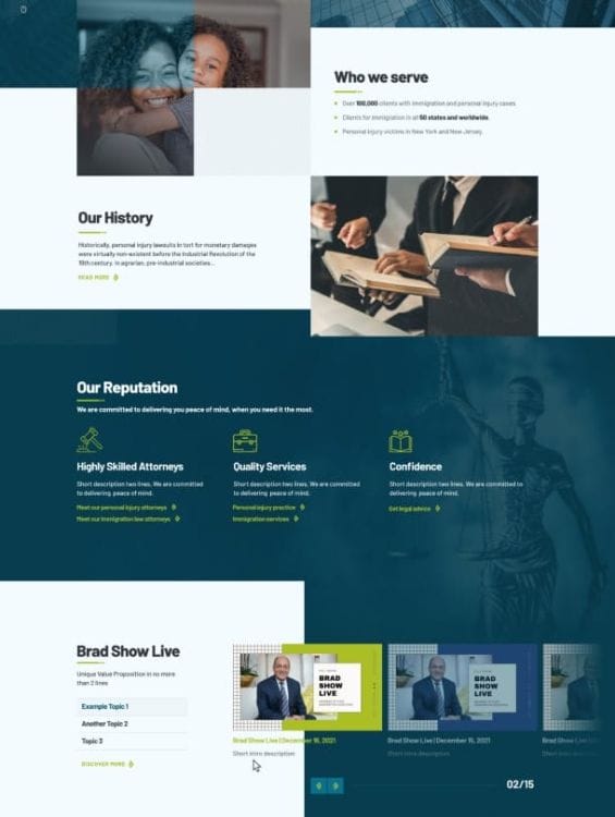 LawSB's website design