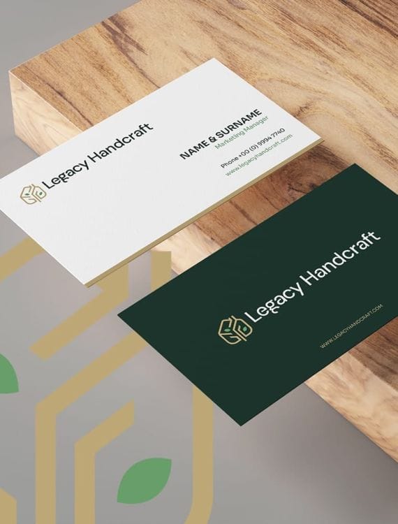 Legacy Handcraft's branding materials