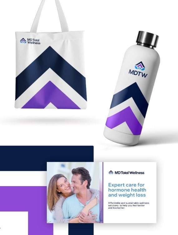 MD Total Wellness' branding materials