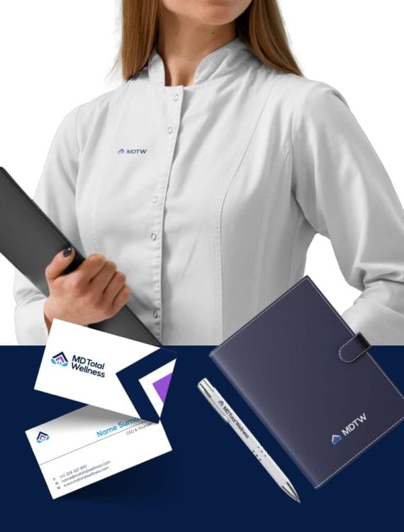 MD Total Wellness' branding materials
