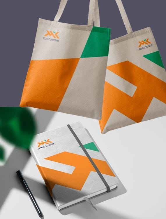 Mezocare's branding materials