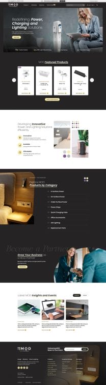MOD's website design