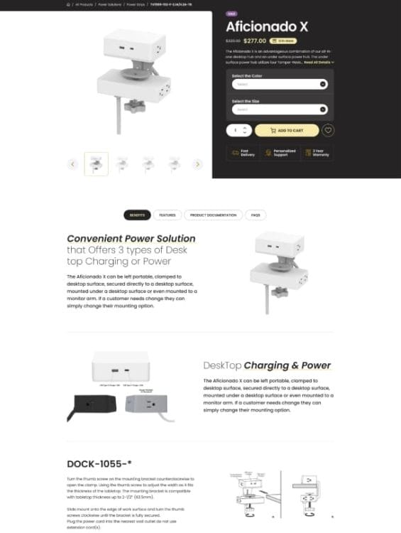 MOD's website design