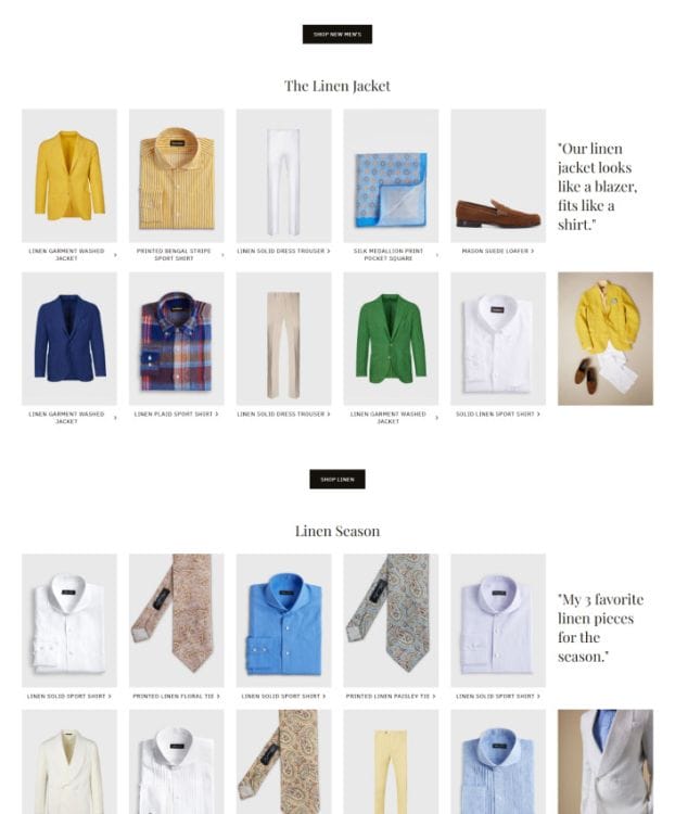 Paul Stuart's website design