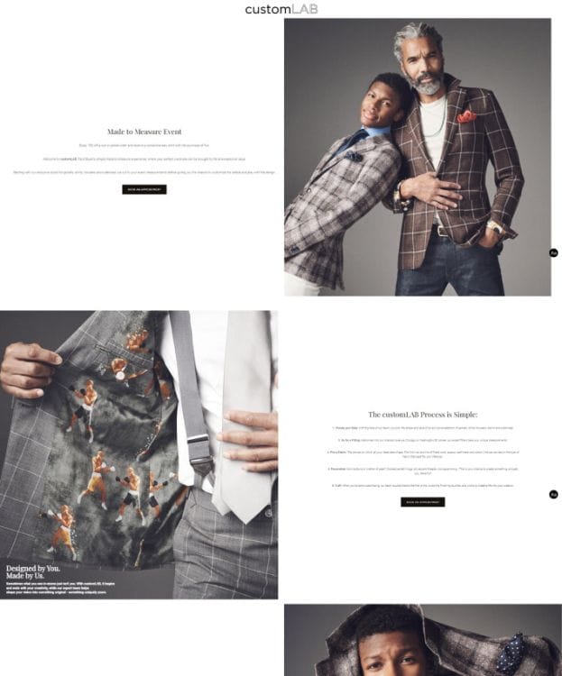 Paul Stuart's website design