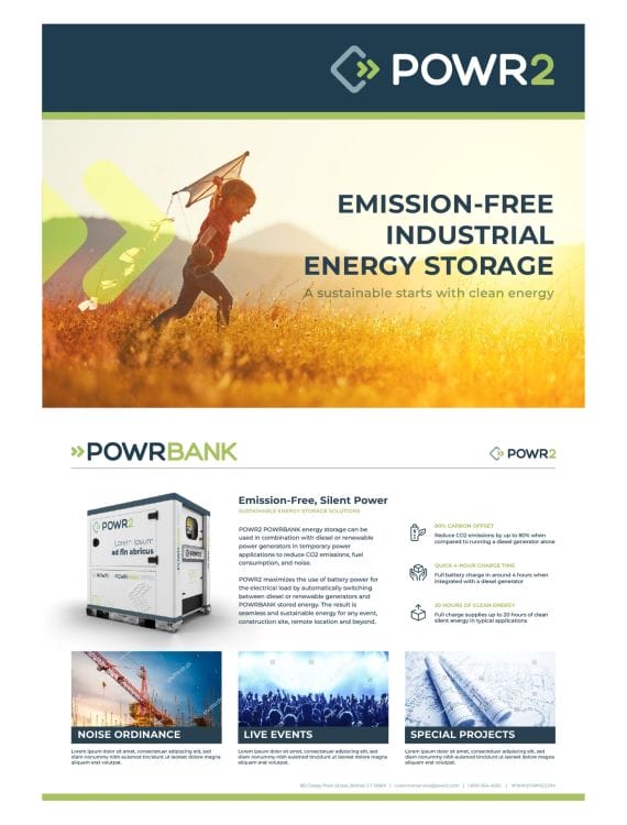 POWR2's branding materials