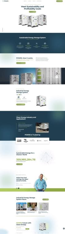 POWR2's website design