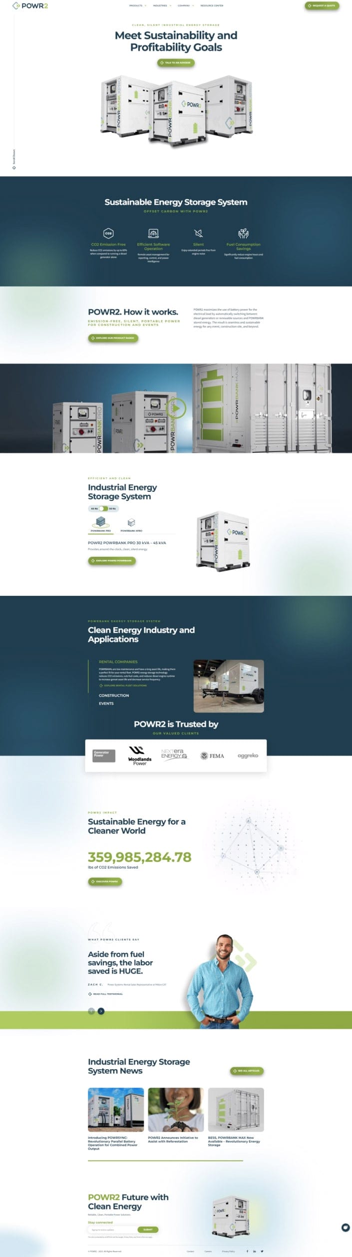 Optimizing POWR2’s Website For Sustainable Innovation