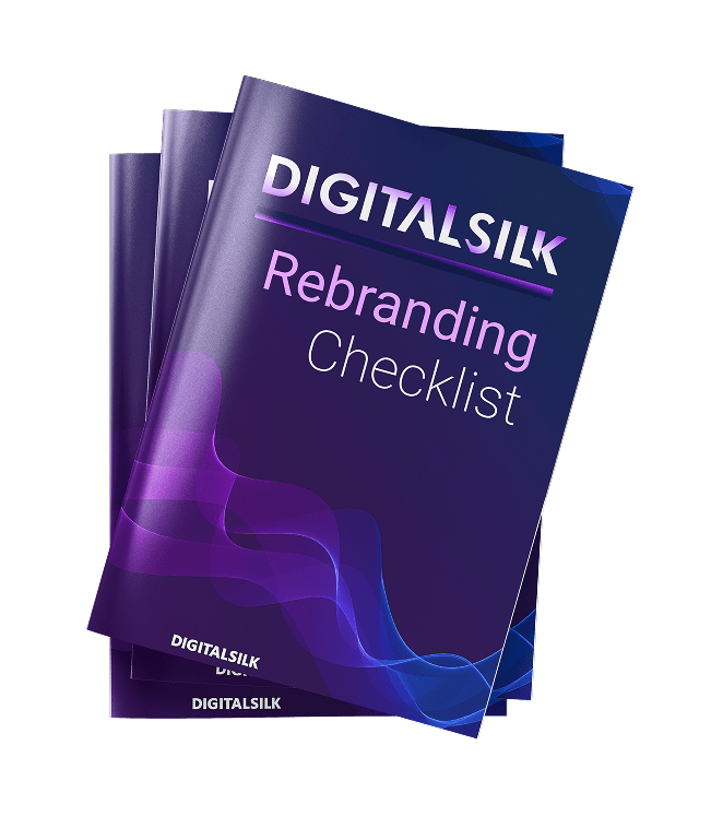 DigitalSilk Rebranding Checklist cover design