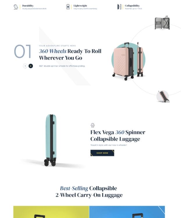 Rollink's website design