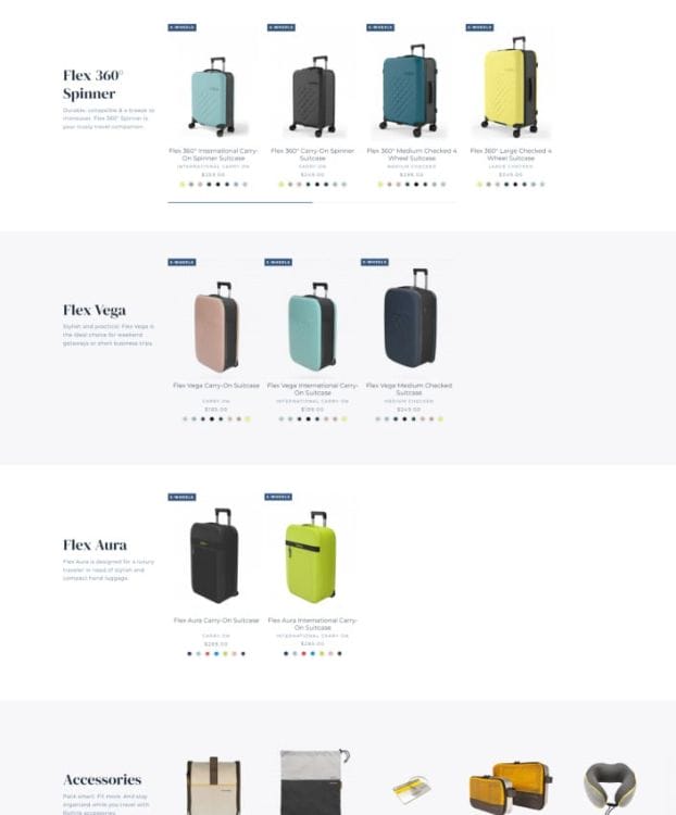 Rollink's website design