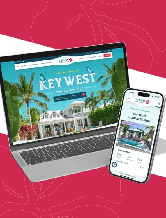 Vacation Homes of Key West's branding materials