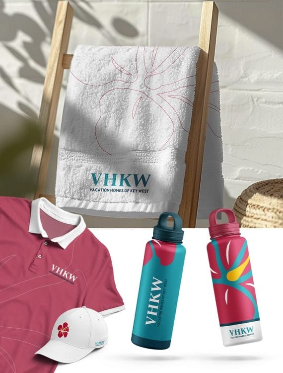 Vacation Homes of Key West's branding materials
