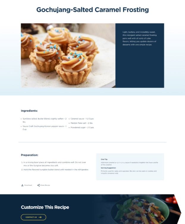 Ventura Foods' website design