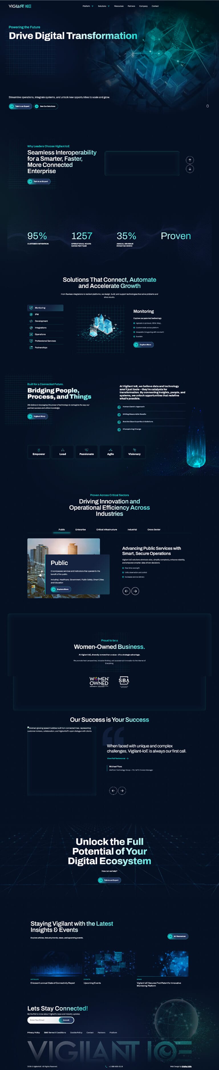 Home Page - NEW 136 IoE Website Redesign For Enterprise Connectivity