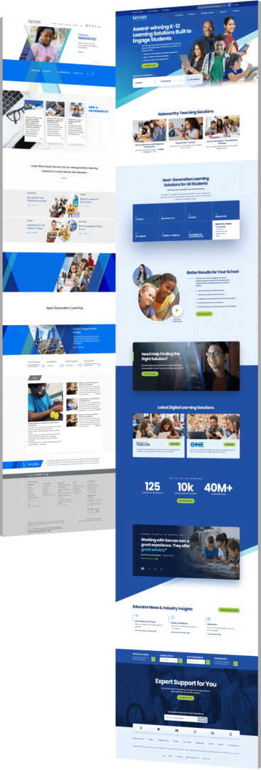 UX vs UI Design: 88% Won't Return After a Bad Experience 4 Savvas Website Redesign Before After