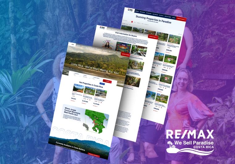 RE/MAX real estate website design showcase featuring luxury property listings and responsive real estate browsing experience