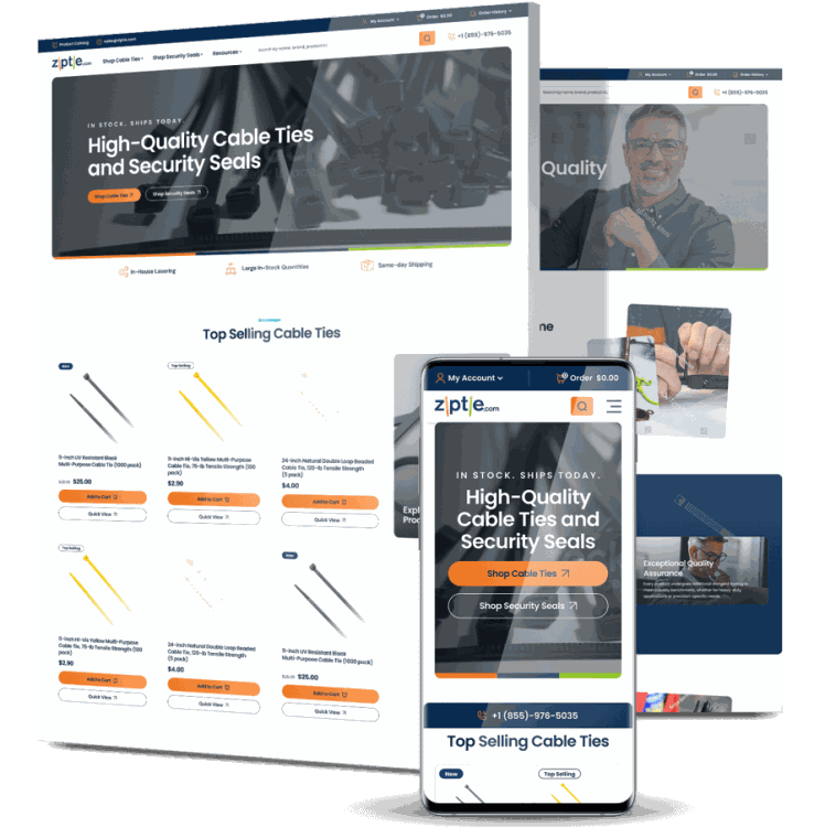 Ziptie Website Design Hero Image - Optimized