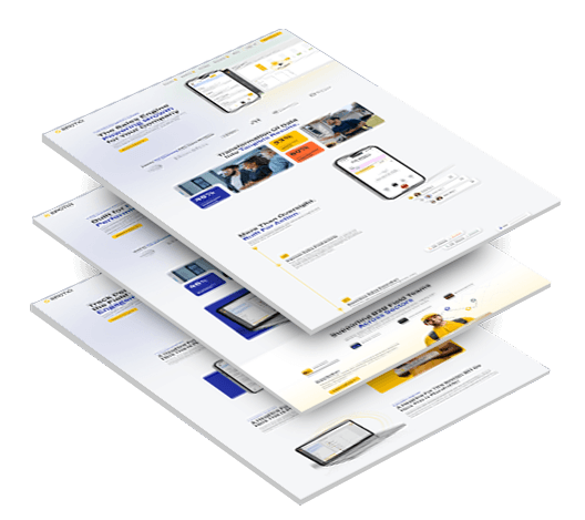 SPOTIO horizontal stacked website design